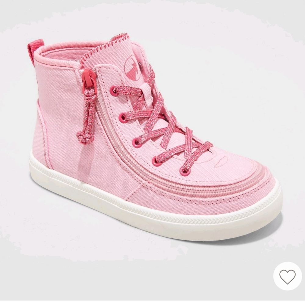 Billy Footware Girls Haring Essential High Top Sneakers  - Pink
